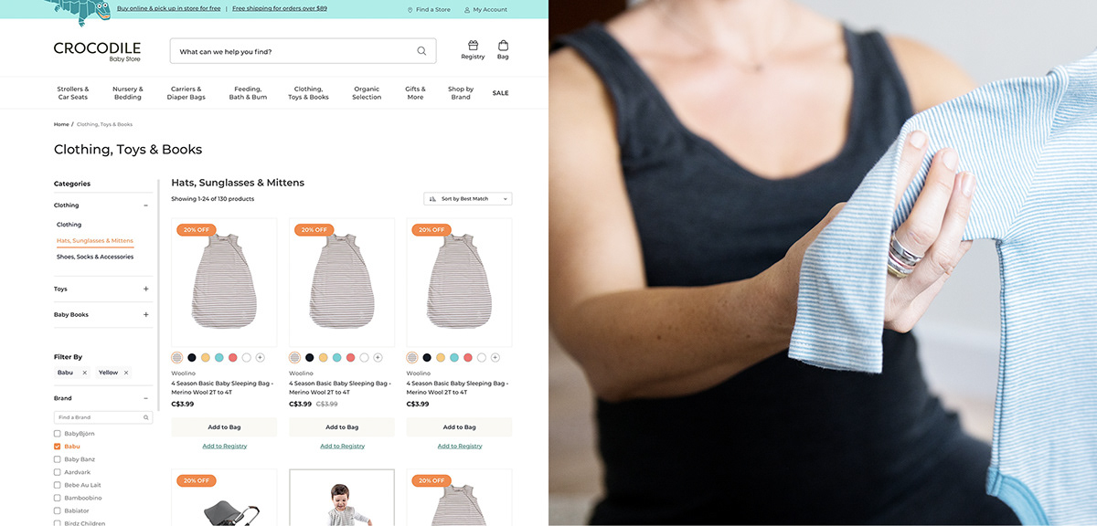 Product filtering for eCommerce
