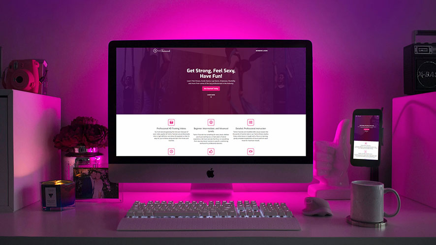 Evan Holmgren Case Studies Vancouver's Strategic Digital Marketer and Web Designer Tantra Tutorials Landing Page and Vimeo OTT Membership